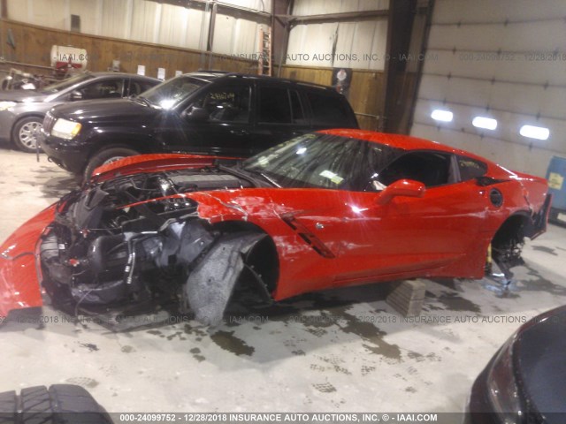 1G1YH2D73H5102379 - 2017 CHEVROLET CORVETTE STINGRAY/1LT/Z51 RED photo 2