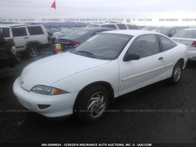 1G1JC1245WM117908 - 1998 CHEVROLET CAVALIER RS WHITE photo 2