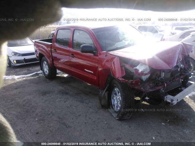 3TMLU4EN1BM070796 - 2011 TOYOTA TACOMA DOUBLE CAB 红色 照片 1