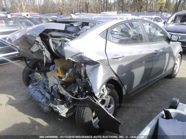 5NPDH4AE6EH479904 - 2014 HYUNDAI ELANTRA SE/SPORT/LIMITED GRAY photo 4