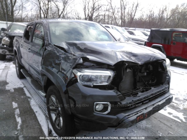 5TFGZ5AN8GX028609 - 2016 TOYOTA TACOMA DOUBLE CAB/LTD GRAY photo 6