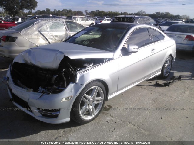 WDDGJ4HB1FG433065 - 2015 MERCEDES-BENZ C 250 SILVER photo 2