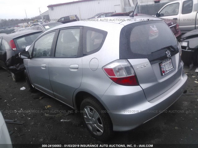 JHMGE8G39DC053314 - 2013 HONDA FIT SILVER photo 3