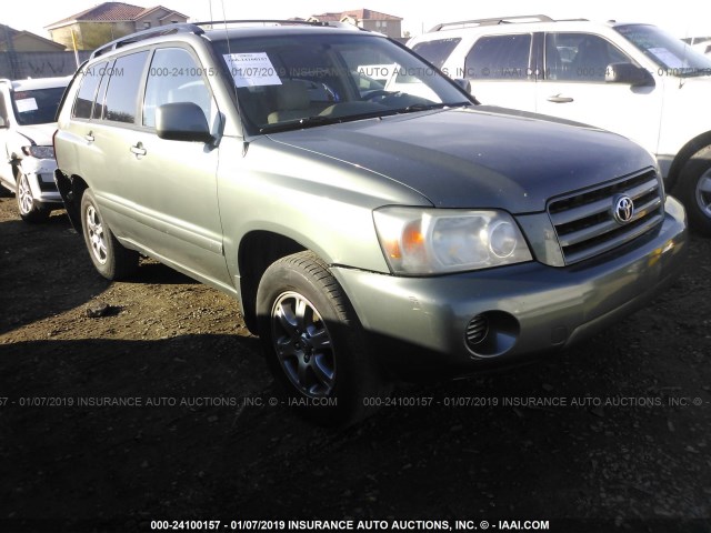 JTEDP21A060103343 - 2006 TOYOTA HIGHLANDER LIMITED GREEN photo 1