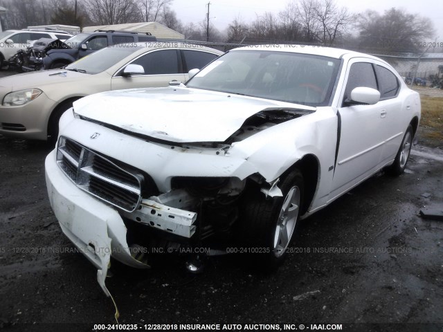 2B3CA3CV1AH256682 - 2010 DODGE CHARGER SXT WHITE photo 2