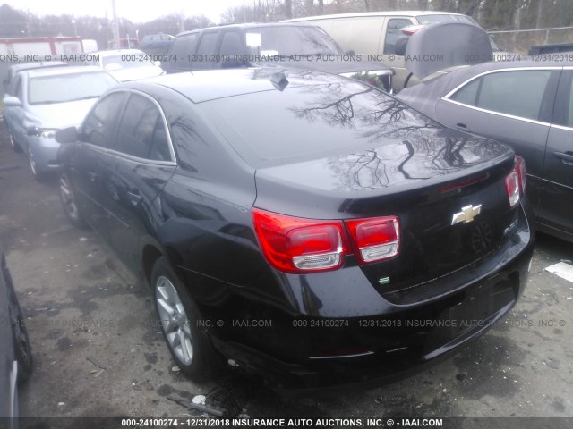 1G11C5SL4EF258518 - 2014 CHEVROLET MALIBU 1LT BLACK photo 3