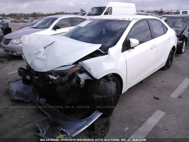 5YFBURHE9FP241877 - 2015 TOYOTA COROLLA L/LE/LE PLUS/PREMIUM/S/S PLUS/PREMIUM WHITE photo 2