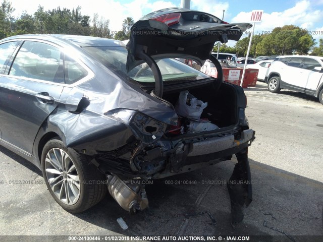 KMHGN4JE9HU195792 - 2017 GENESIS G80 PREMIUM/ULTIMATE GRAY photo 6