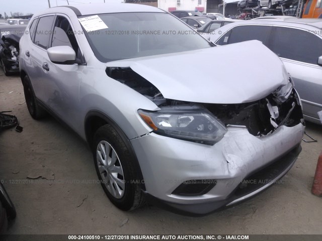 5N1AT2MT5GC822681 - 2016 NISSAN ROGUE S/SL/SV SILVER photo 1