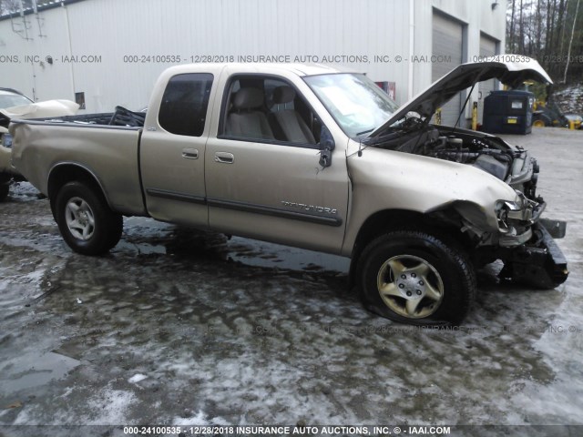 5TBBT44173S434906 - 2003 TOYOTA TUNDRA ACCESS CAB SR5 TAN photo 1