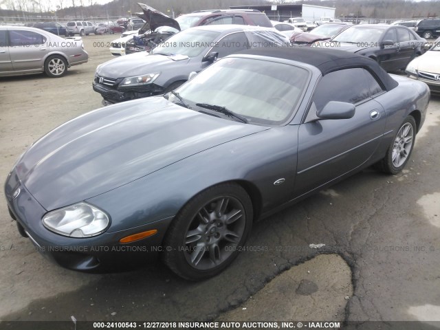 SAJDA42C01NA15748 - 2001 JAGUAR XK8 GRAY photo 2