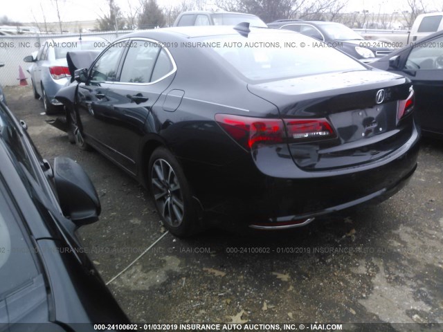 19UUB2F79GA003349 - 2016 ACURA TLX ADVANCE BLACK photo 3