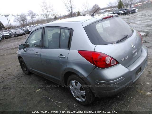 3N1BC13E19L359955 - 2009 NISSAN VERSA S/SL SILVER photo 3