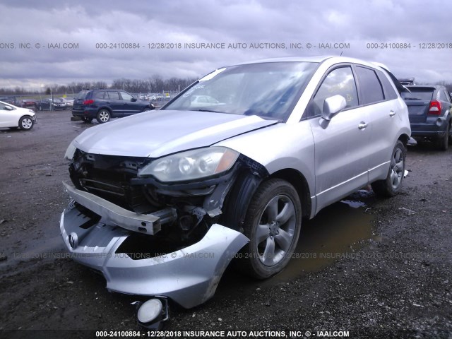 5J8TB18227A001790 - 2007 ACURA RDX SILVER photo 2