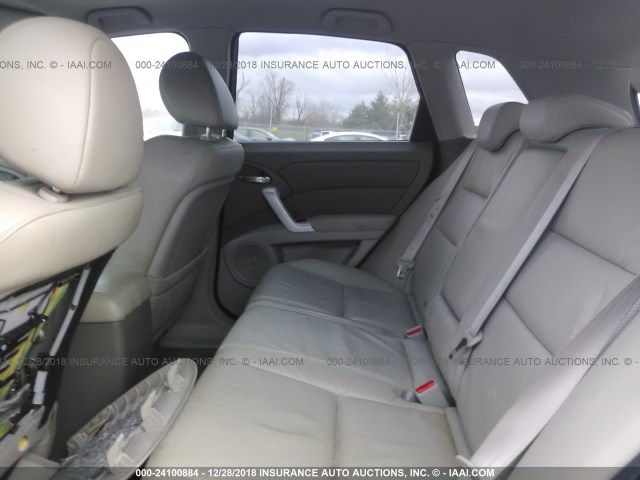 5J8TB18227A001790 - 2007 ACURA RDX SILVER photo 8