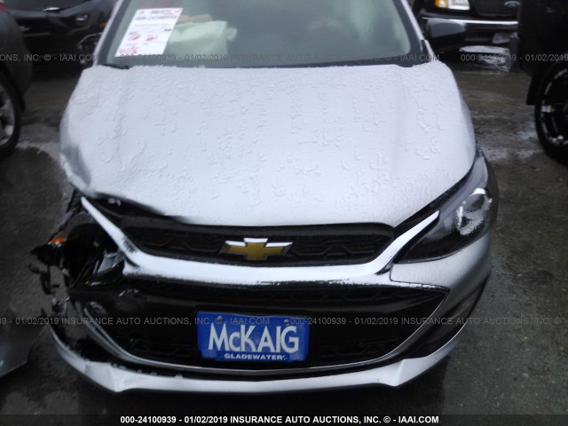 KL8CB6SA5KC728200 - 2019 CHEVROLET SPARK LS SILVER photo 6