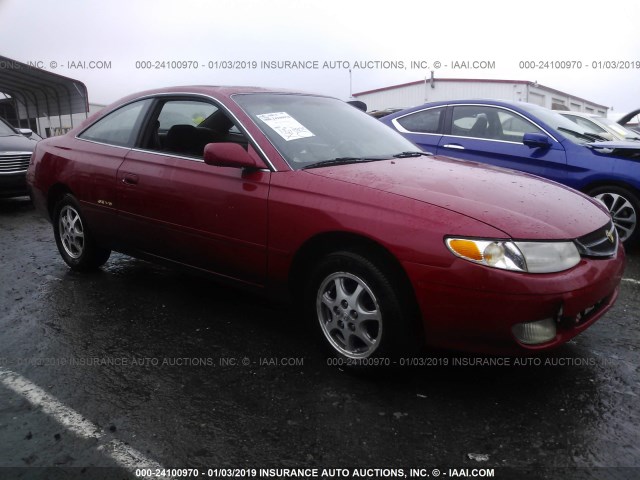 2T1CF22P2YC374810 - 2000 TOYOTA CAMRY SOLARA SE/SLE RED photo 1