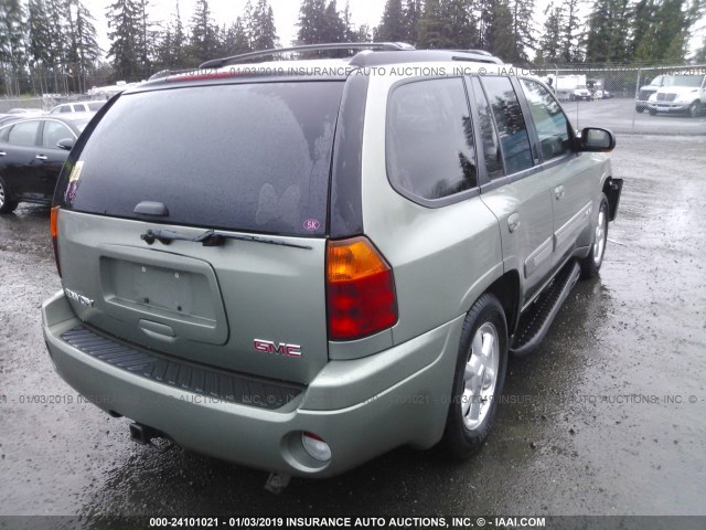 1GKDT13S542407483 - 2004 GMC ENVOY GREEN photo 4