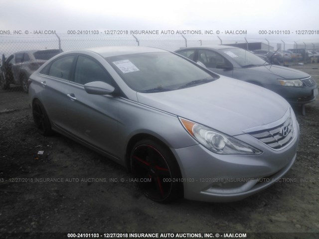 5NPEC4AC4DH659530 - 2013 HYUNDAI SONATA SE/LIMITED SILVER photo 1