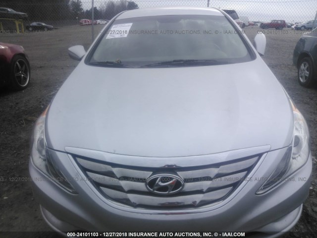 5NPEC4AC4DH659530 - 2013 HYUNDAI SONATA SE/LIMITED SILVER photo 6