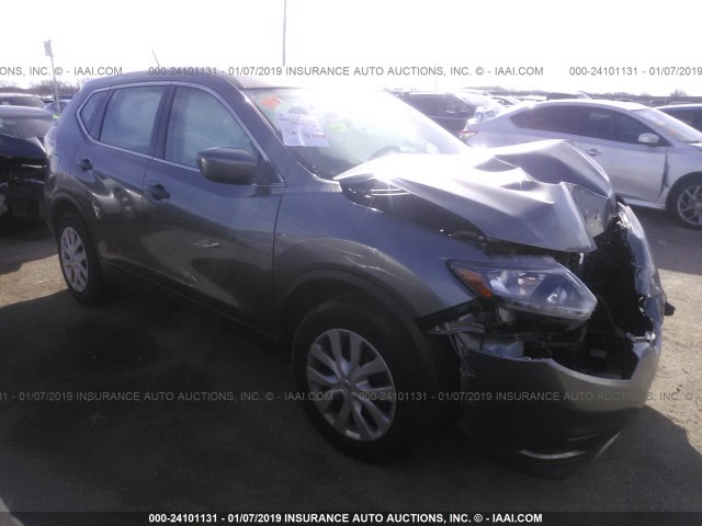 5N1AT2MT2GC753495 - 2016 NISSAN ROGUE S/SL/SV GRAY photo 1