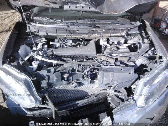 5N1AT2MT2GC753495 - 2016 NISSAN ROGUE S/SL/SV GRAY photo 10