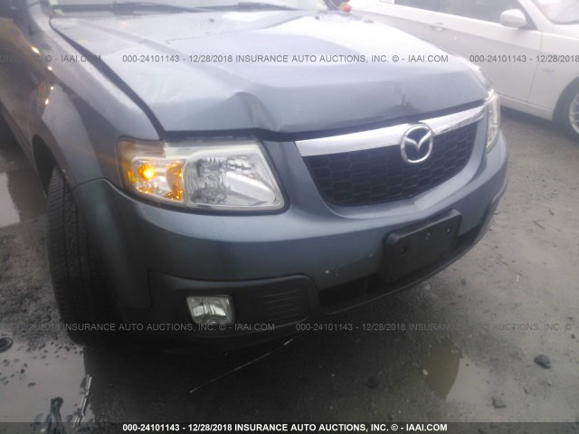 4F2CY9GG9AKM03672 - 2010 MAZDA TRIBUTE S BLUE photo 6