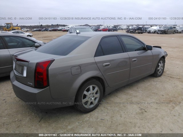 1G6DP577370192511 - 2007 CADILLAC CTS HI FEATURE V6 TAN photo 4