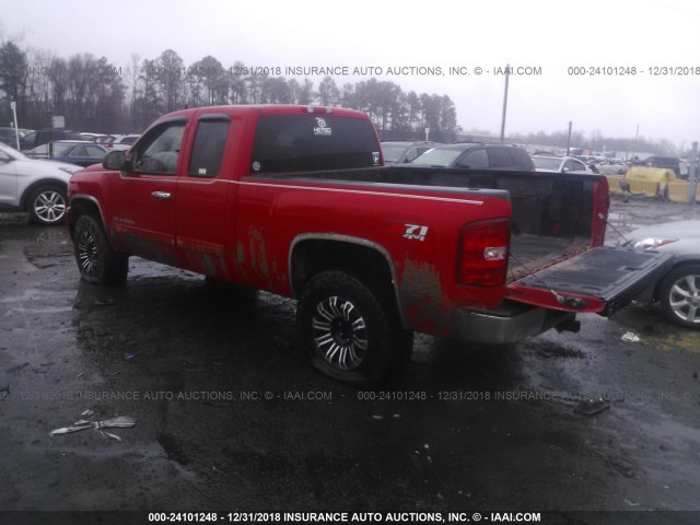 1GCSKSE35AZ108399 - 2010 CHEVROLET SILVERADO K1500 LT RED photo 3