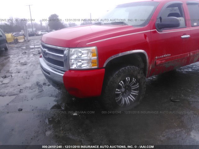 1GCSKSE35AZ108399 - 2010 CHEVROLET SILVERADO K1500 LT RED photo 6