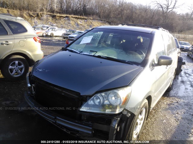 5FNRL38757B434749 - 2007 HONDA ODYSSEY EXL GRAY photo 2