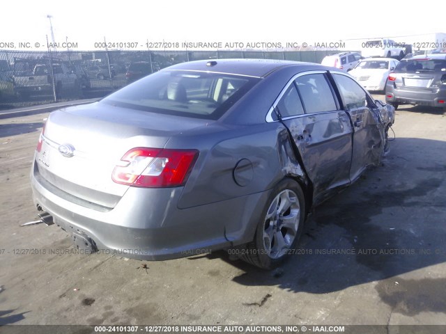 1FAHP2EWXCG132028 - 2012 FORD TAURUS SEL GRAY photo 4