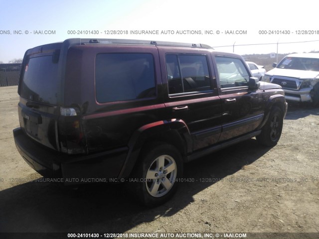 1J8HH48K77C507861 - 2007 JEEP COMMANDER Qırmızı foto 4