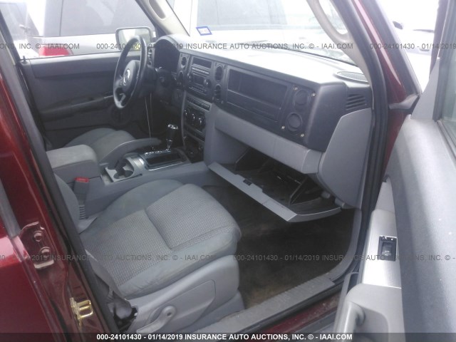 1J8HH48K77C507861 - 2007 JEEP COMMANDER Qırmızı foto 5