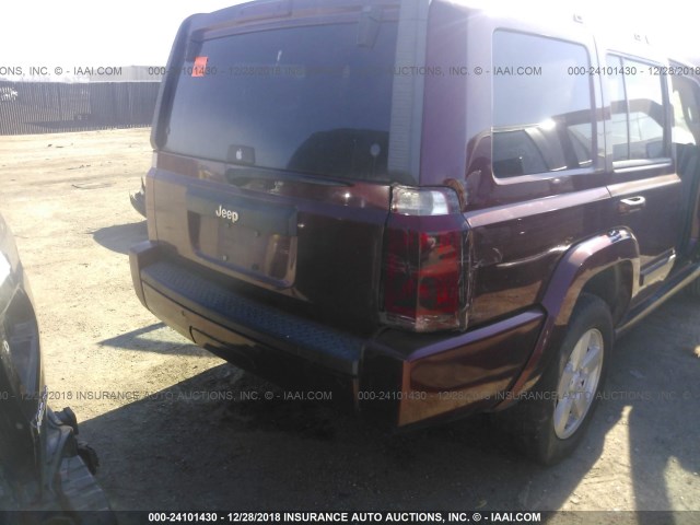 1J8HH48K77C507861 - 2007 JEEP COMMANDER Qırmızı foto 6
