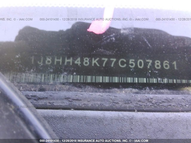 1J8HH48K77C507861 - 2007 JEEP COMMANDER Qırmızı foto 9