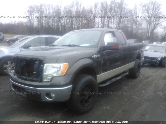 1FTRX12889FA38114 - 2009 FORD F150 SUPER CAB TAN photo 2