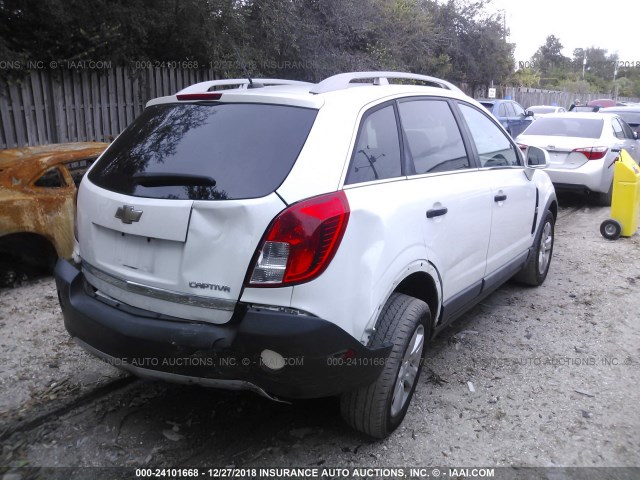 3GNAL2EK7ES666636 - 2014 CHEVROLET CAPTIVA LS 白色 照片 4