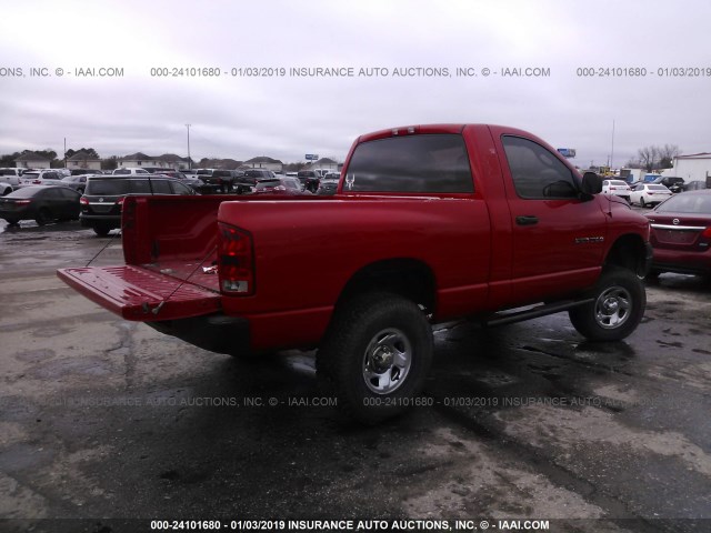 1D7HA16K55J614564 - 2005 DODGE RAM 1500 ST RED photo 4