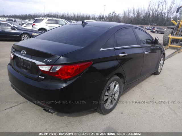 5NPEC4AB6BH293560 - 2011 HYUNDAI SONATA SE/LIMITED BLACK photo 4