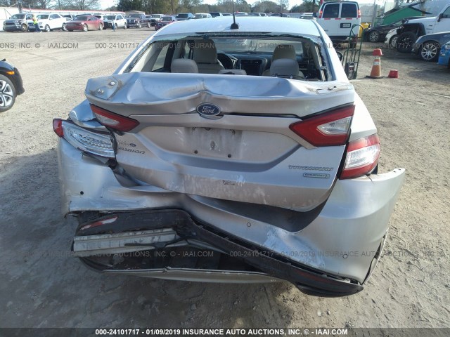 3FA6P0K92FR310442 - 2015 FORD FUSION TITANIUM SILVER photo 6