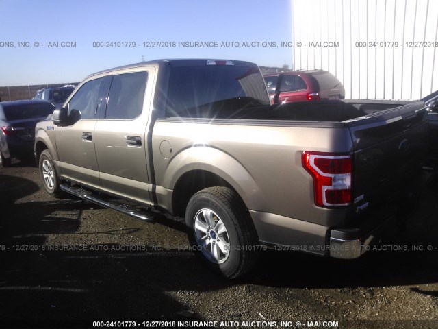 1FTEW1CPXJKC48734 - 2018 FORD F150 SUPERCREW GOLD photo 3