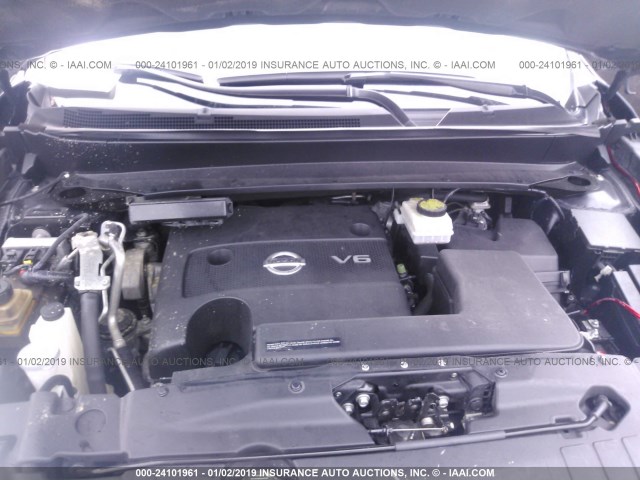 5N1AR2MM9EC721499 - 2014 NISSAN PATHFINDER S/SV/SL/PLATINUM BLUE photo 10