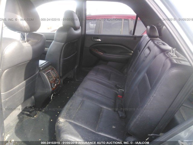 2HNYD18671H500198 - 2001 ACURA MDX TOURING GRAY photo 8