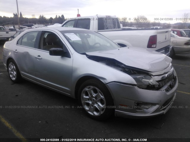 3FAHP0HA1BR323851 - 2011 FORD FUSION SE SILVER photo 1