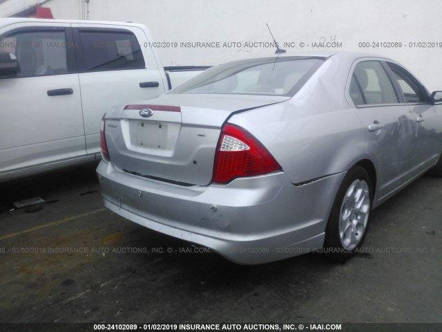 3FAHP0HA1BR323851 - 2011 FORD FUSION SE SILVER photo 6