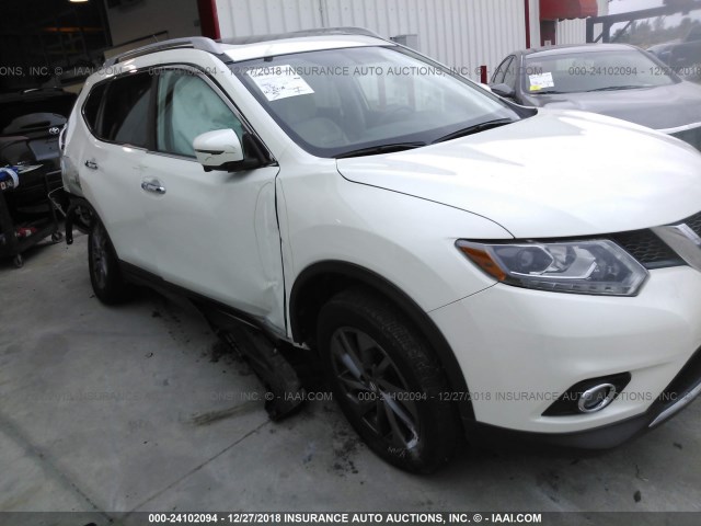 5N1AT2MV4GC864602 - 2016 NISSAN ROGUE S/SL/SV WHITE photo 1