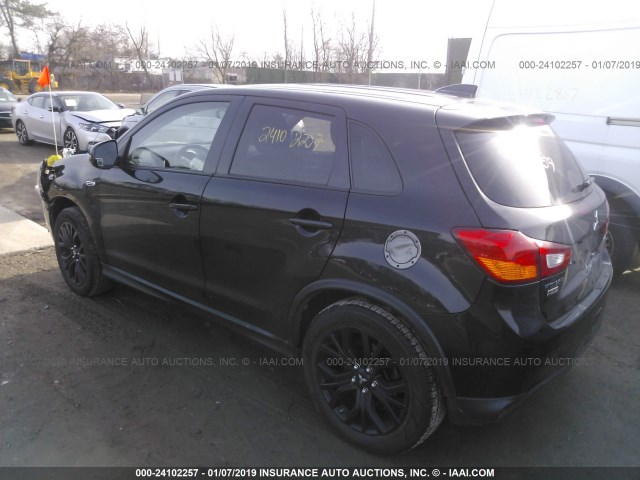 JA4AR3AU8HZ037361 - 2017 MITSUBISHI OUTLANDER SPORT ES/SE BLACK photo 3