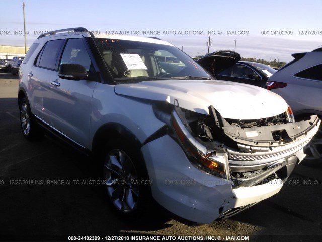 1FM5K7D87EGA79685 - 2014 FORD EXPLORER XLT WHITE photo 1