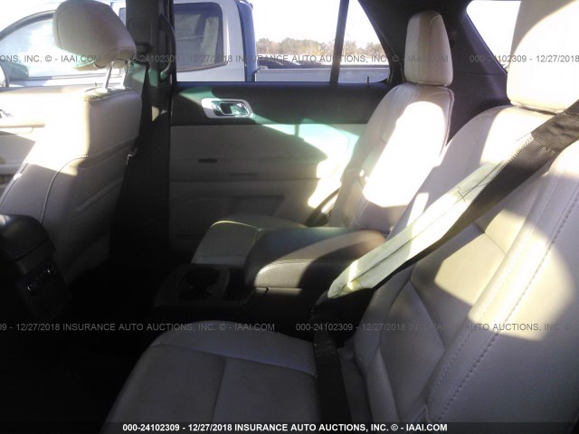 1FM5K7D87EGA79685 - 2014 FORD EXPLORER XLT WHITE photo 8